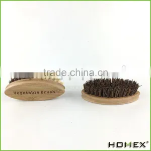 Natural Bamboo Vegetable Scrubbing Brush Homex BSCI/Factory thumbnail-1