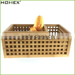 Handmade Bamboo Bin Fruit Storage Crate Homex BSCI/Factory thumbnail-4