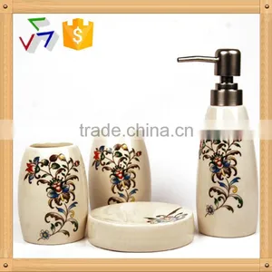 4pcs Ceramic Bath Room Accessory thumbnail-1