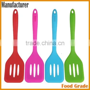 Flexible Silicone Slotted Turner Spatula for 2016 New Design thumbnail-3