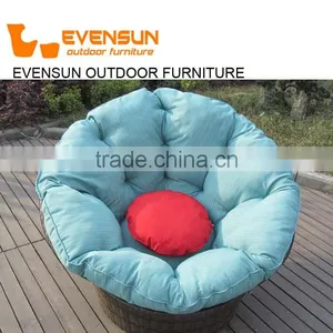 Patio Furniture Rattan Wicker Living Room Office Swivel Chair thumbnail-1