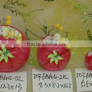 Unique Ceramic Garden Planter With Tomato Shape thumbnail-1