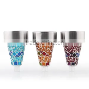 G0023 Beautiful Mosaic Solar Powered LED Garden Light Fiesta Lawn Path Landscape thumbnail-6