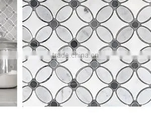 MM-CV278 Cheap Cut to Size Natural Stone Kitchen Marble Flower Designs Mosaics Tile thumbnail-3