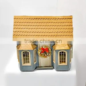 Wood Cardboard Christmas House thumbnail-1