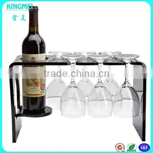 Wholesale Funny Wine Bottle Holder for Security Display ,acrylic Decorative Single Wine Rack thumbnail-6