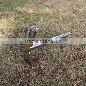 High Grade Stainless Steel Double Use Small Garden Hoe and Rake thumbnail-5