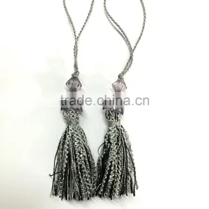 Acrylic Beaded Fringe Curtain Tassel thumbnail-3