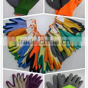 DDSAFETY 2017 Beige Cotton Knitted Latex Double Color Coated Guantes de Trabajo Safety Gloves thumbnail-6