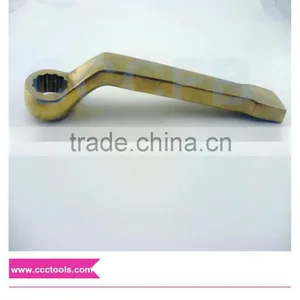 Offset Striking Box Wrench 27~120mm Hammer Striking Spanner Alloy Non Sparking Hand Tools Brass Spanner thumbnail-1