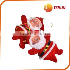 SET OF 6PCS FATHER CHRISTMAS PENDANT,Santa Claus Pendant Sets ,PVC Christmas Pendant Sets thumbnail-2