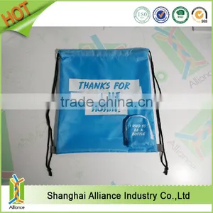 Alliance Safe Rpet Polyester Foldable Drawstring Bag for Shopping thumbnail-1