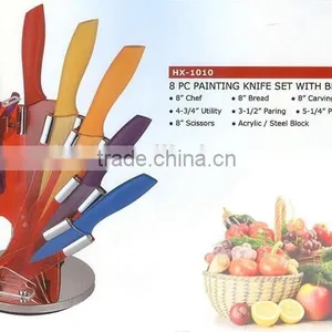 6pcs Colorful Stainless Steel Knife Set thumbnail-1