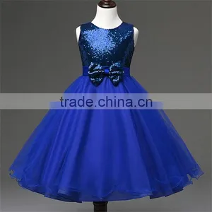 Girl Formal Dress Ceremony 2016 New Sleeveless Children Wedding Birthday Dresses For Girls Toddler Girls Clothes Kids Party Wear thumbnail-2