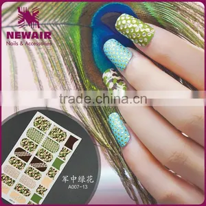 24pcs New Design Watertransfer Decorated Glitter Nail Sticker thumbnail-1