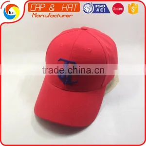 Red Elastic Band Flexfit Caps With 3D Embroidery Sport Hats thumbnail-1