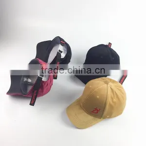 Flat Embroidery Baseball Cap Velvet Fabric Dad Hat thumbnail-2