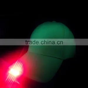 New 2016 5 Panel 100% Acrylic Promotional Baseball Cap Pure Color Led Light Cap thumbnail-3