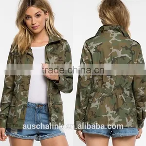Latest Fashion Girls Classic Camouflage Jacket thumbnail-6