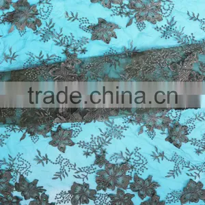 2017 Most Popular Beaded Tulle Lace Fabric Manufactured in China thumbnail-5