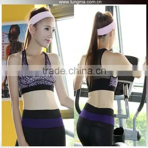 Seamless Women Girls Sublimation Printing Custom Ladies Sexy Sports Bra thumbnail-1