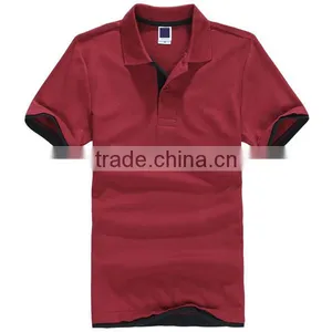 2017 Breathable 100% Cotton Short Sleeve Mens Polo T Shirt thumbnail-5