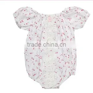 Boutique Baby Romper 2017 Wholesale Baby Girl Rompers Soft Design Baby Lace Ruffle Romper for Kids thumbnail-1