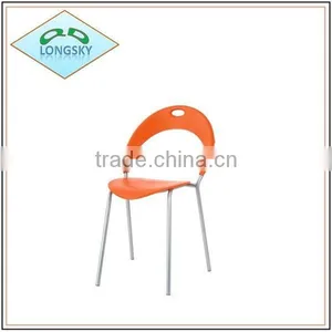 2015 Leisure Style Metal Frame Stacking Plastic Chair With Many Colours,colouful Plastic Chair thumbnail-1