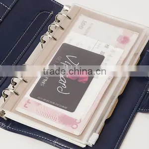 PVC Storage Bag A5 Size Bag for Planner Customizable Zipper Bag/insert Pocket/card Holder Transparent Elastic Bag thumbnail-1