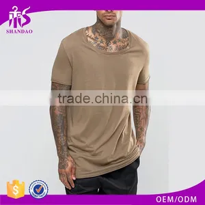 Guangzhou Shandao New Design 180g 100% Cotton Casual Style Loose Fit O-Neck Short Sleeve Men's T-Shirts thumbnail-1