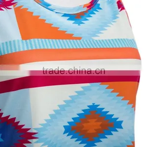 Latest Sleeveless Printed Tank Top Designs Floral Printed Tank Top For Girls thumbnail-6