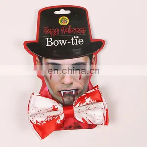 Halloween Party Supplies Mens Bow Ties With Blood thumbnail-1