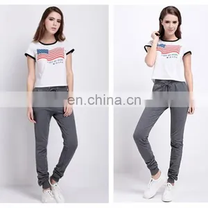 Wholesale Latest New Design Fashion Women White Shirt Tee Shirt Custom Women Cheap 100 Cotton T Shirt thumbnail-6
