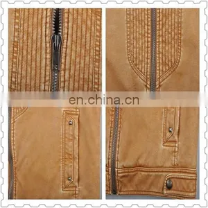 2016 Latest Fashion Hot Selling High Quality Handsome PU Jacket Men thumbnail-4