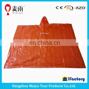 Emergency Waterproof Rain Poncho pe Material thumbnail-1
