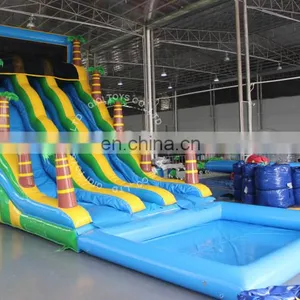 Tree & Pool Jumper Inflatable Holiday Water Slide thumbnail-1
