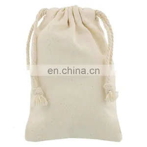 Eco-friendly Small Canvas Drawstring Bag thumbnail-1