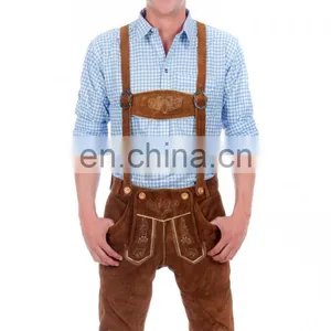 2016 Wholesale Oktoberfest Men Knee Lederhosen (Bavaria Clothing) thumbnail-4
