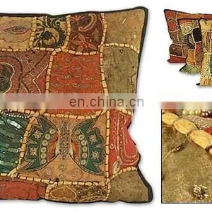Sequins Patches Cushion Cover thumbnail-4