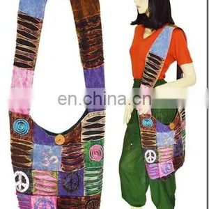 Hippie Shoulder Ethnic Canvas Shoulder Women Bags thumbnail-5