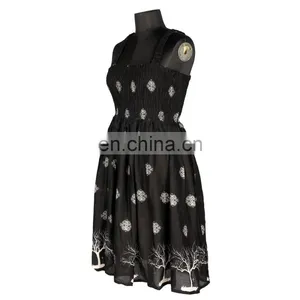 RAYON PRINTED SHORT LENGTH DRESS thumbnail-3
