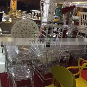 Wholesales Cheap Clear Acrylic Princess Banquet Chair thumbnail-3