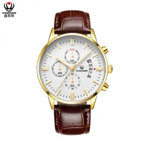 XINBOQIN Dropshipping Custom Luxury Fashion Popular Casual Tide Waterproof Stainless Steel Men's Watch thumbnail-3