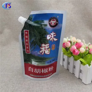 250ml Acid Chili Paste Packing Bag/Multi-layer Composite Materials Stand up Spout Bag for Tomato Sauce thumbnail-1