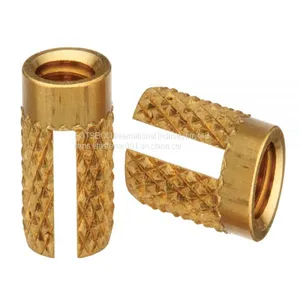 PPB-256/440/632 Brass Insert Nut Insertos Knurling Press-in Inserts Knukles Thru-Threaded Plain Knurled Nuts Inserti PEM Standard thumbnail-2