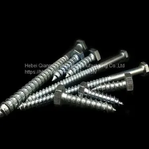 Handan Manufacturer High Quality HDG Hexagonal Head Wood Screw Tree Screw thumbnail-2