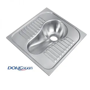 Guangdong Dongyuan Kitchenware 625×590×152mm POSCO SUS304 Squatting Pan Prison Toilet Squat Toilet Public Toilet Squatting Pool(DY-590) thumbnail-1