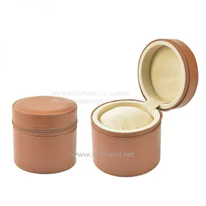 Custom Logo High Quality Black PU Leather Luxury Watch Box Jewelry Box Packaging thumbnail-3