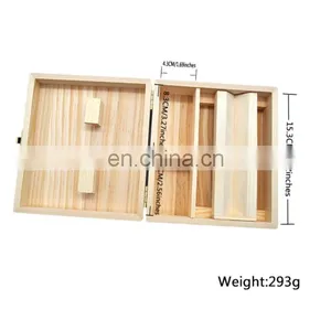 HQP-XJ18 HongQiang Custom Wooden Cigar Humidor Gift Box Cigarette Case thumbnail-4