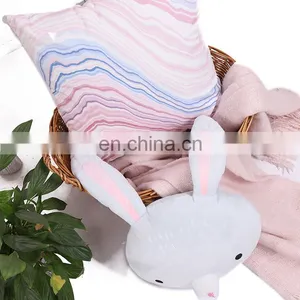 Luxury Home Indoor Soft Silky Satin Geometric Marble Texture Square Decorative Throw Pillow Cases Cushion Cover thumbnail-6
